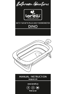 Manual de uso Lorelli Dino Baño de bebe