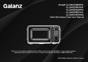 Manual Galanz GLCMKZ09WER09 Microwave
