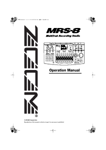 Manual Zoom MRS-8 Audio Recorder