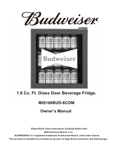 Mode d’emploi Curtis MIS168BUD-6COM Budweiser Réfrigérateur