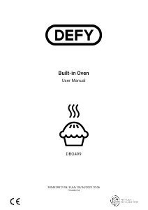 Manual Defy DBO499 Oven