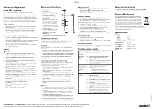 Bruksanvisning Exibel H-801 Hodetelefon