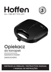 Instrukcja Hoffen SM-3027-W Kontakt grill