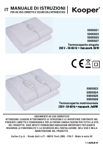Manual Kooper 5905922 Cobertor eléctrico