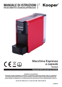 Manuale Kooper 5913669 Macchina per espresso