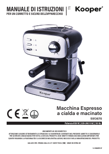 Manuale Kooper 5913670 Macchina per espresso