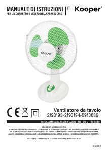 Manual Kooper 5913636 Fan