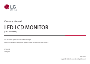 Handleiding LG 32UQ85R-W LED monitor