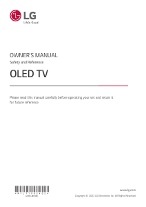 Handleiding LG 48AN960H0LD OLED televisie