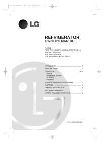 Manual LG GR-051KBB Refrigerator