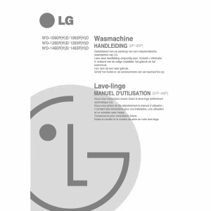 Mode d’emploi LG WD-1460FDN Lave-linge