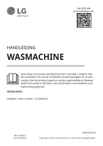 Handleiding LG F4WR3011S3W Wasmachine