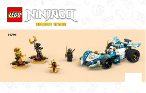 Bruksanvisning Lego set 71791 Ninjago Zanes dragekraft – Spinjitzu-racerbil