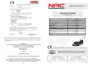 Instrukcja NAC LS0855-40118-JU Kosiarka