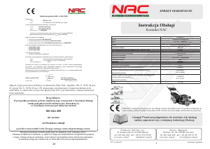 Instrukcja NAC LS56-EA190-HSFD-G Kosiarka