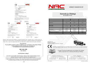Instrukcja NAC LS0619-50675E Kosiarka