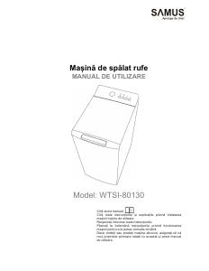 Manual Samus WTSI-80130 Mașină de spălat