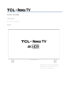 Handleiding TCL 50S450R Roku LED televisie