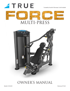 Manual True SD1005 Force Multi-gym