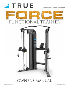 Handleiding True SM-1000 Force Fitnessapparaat