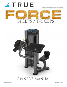 Manual True SD1001 Force Multi-gym
