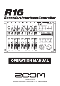 Handleiding Zoom R16 Audiorecorder