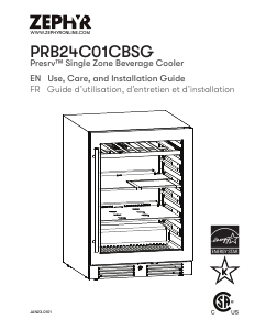 Manual Zephyr PRB24C01CBSG Refrigerator