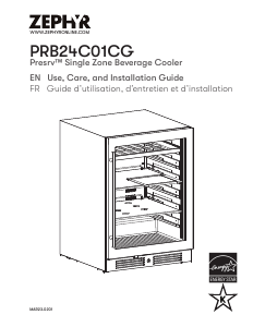 Manual Zephyr PRB24C01CG Refrigerator