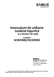 Manual Samus SCW394D Combina frigorifica