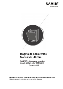 Manual Samus SBDW46.5 Maşină de spălat vase