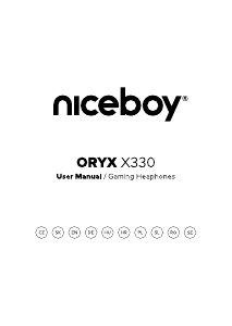 Manuál Niceboy ORYX X330 Cubix Sluchátka