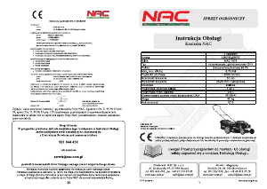 Instrukcja NAC LS0763-50675 Kosiarka