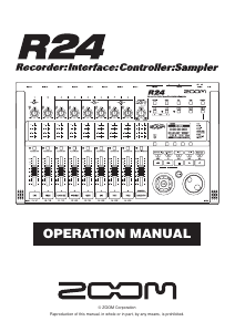 Manual Zoom R24 Audio Recorder