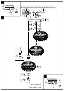 Instrukcja Eglo 43864 Lampa