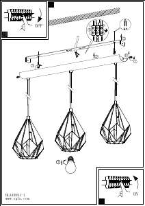 Panduan Eglo 43909 Lampu