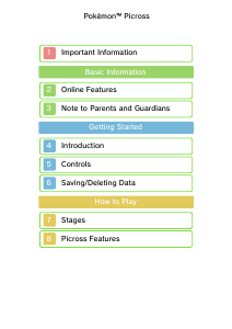 Handleiding Nintendo 3DS Pokemon Picross