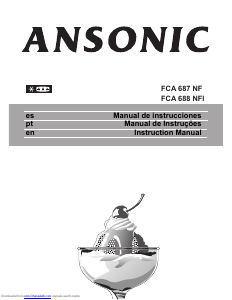 Manual Ansonic FCA 688 NFI Fridge-Freezer