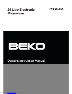 Mode d’emploi BEKO MWB 2510 EX Micro-onde