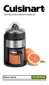 Manual Cuisinart CCJ-900P1 Citrus Juicer