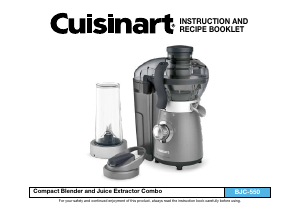 Manual Cuisinart BJC-550 Juicer