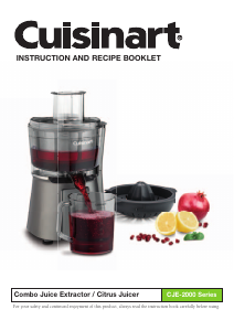 Manual Cuisinart CJE-2000 Juicer