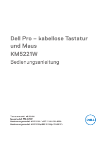 Bedienungsanleitung Dell KM5221W Tastatur