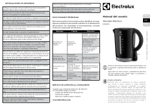 Manual de uso Electrolux EK200 Hervidor