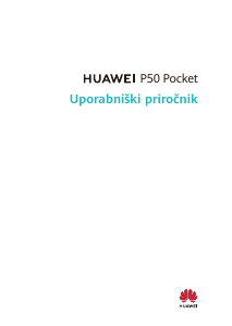 Priročnik Huawei P50 Pocket Mobilni telefon