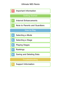 Manual Nintendo 3DS Ultimate NES Remix
