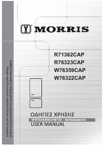 Handleiding Morris W76322CAP Koel-vries combinatie
