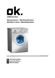 Mode d’emploi OK OWM 15416 A2 Lave-linge