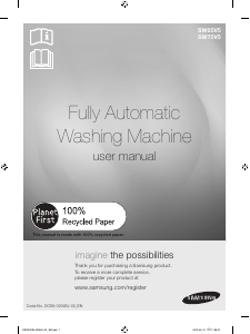 Handleiding Samsung SW65V5WFP/YL Wasmachine