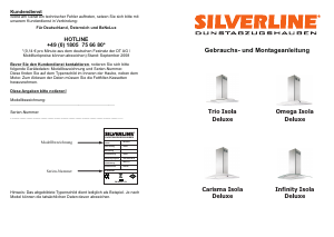 Bedienungsanleitung Silverline Omega Isola Deluxe Dunstabzugshaube