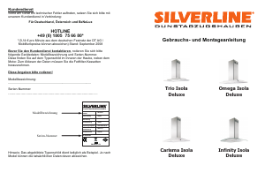 Bedienungsanleitung Silverline Carisma Isola Deluxe Dunstabzugshaube